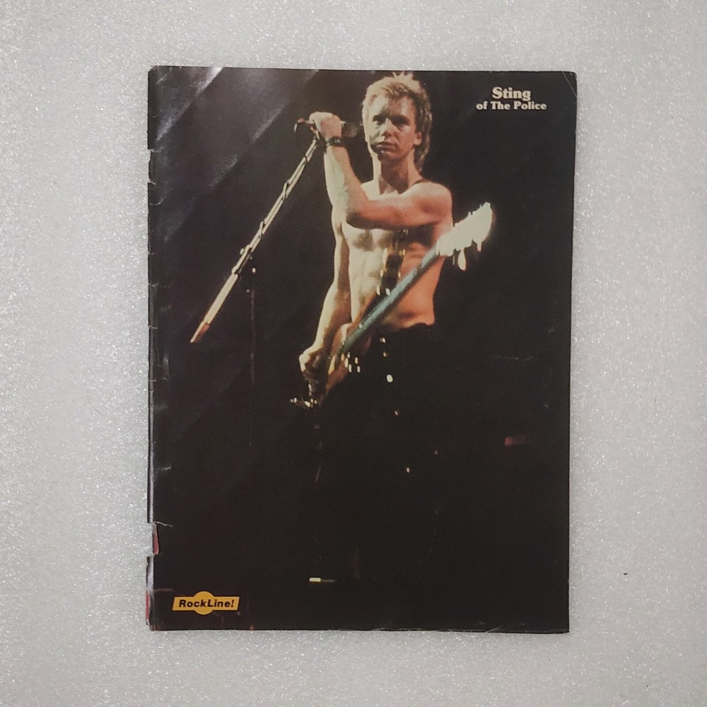 Sting The Police shirtless Styx double-sided vintage poster clipping 8x10 1990s